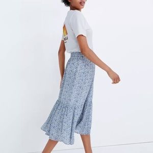 Madewell Tiered Peasant Midi Skirt